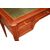 Scrivania Stile Luigi XVI Francese in Legno di Noce con Piano in Pelle Verde