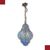 LAMPADA IN VETRO BLU DI MURANO PRIMI DEL XX SECOLO