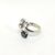 Anello in oro con diamanti e zaffiro