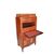 Secretaire Francese Stile Luigi XV del 1800 con ricchi intarsi a motivo floreale