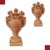 COPPIA DI VASI IN TERRACOTTA NEOCLASSICI FINE DEL XVIII SECOLO