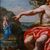 XVII secolo, scuola dei Carracci, San Giovanni Battista che annuncia la venuta di Cristo