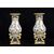 Coppia di vasi antichi firmati "Ginori" in maiolica smaltata. Periodo seconda metà del XIX secolo.