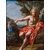 XVII secolo, scuola dei Carracci, San Giovanni Battista che annuncia la venuta di Cristo