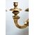 Coppia di candelabri antichi Napoletani in legno dorato e intagliato appartenente alla seconda metà del XVIII secolo. Altezza 205cm.