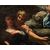 XVII secolo, scuola emiliana, Paesaggio agreste con scene galanti