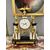  Orologio da Tavolo Impero in Marmo e Bronzo Dorato, XIX secolo