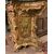 ARM250 - Credenza Liberty intagliata e dorata con dipinti, misure cm L 135 x H 115 x P 60