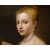 Scuola veneziana, XVIII secolo, Ritratto di gentildonna con ventaglio