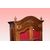 Vetrinetta provenzale fine 800 inizio 900 in legno di noce con decori dorati