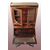 Antico cabinet francese del 1800 stile Luigi XVI con ribaltina e alzatina a vetrina 