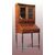 Antico cabinet francese del 1800 stile Luigi XVI con ribaltina e alzatina a vetrina 