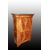 Secretaire francese stile Impero del 1800 in piuma di mogano con piano in marmo nero
