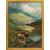 Pittore inglese (fine XIX sec.) - Paesaggio con mandria di Highlands al lago.
