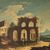 Dipinto Paesaggio con Rovine Architettoniche e Figure