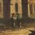 Dipinto Paesaggio con Rovine Architettoniche e Figure