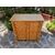CREDENZA MOBILE IN BAMBOO CON RIPIANI ANNI 70 LUCIDATO A GOMMALACCA