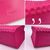 VALENTINO GARAVANI Borsa a Mano in Plastica Col. Rosa Le Troisieme M