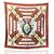 HERMES Foulard Vintage in Seta Col. Marrone Carre 90