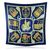 HERMES Foulard Vintage in Seta Col. Blu Carre 90