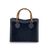 GUCCI Borsa Shopper Vintage in Camoscio Col. Nero Diana Bamboo M