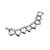 YVES SAINT LAURENT Bracciale Vintage in Metallo Col. Argento