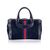 GUCCI Borsa a Mano Vintage in Camoscio Col. Blu Boston M