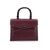 GUCCI Borsa a Mano Vintage in Pelle Col. Bordeaux Bamboo Top Handle M