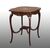 Antique English Edwardian coffee table in solid mahogany with inlay inserts in precious woods.19th century period.     