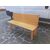 Solid and robust 70s ash wood bench