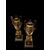 PAIR OF GILT BRONZE VASES