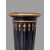 PAIR OF LACQUERED AND GILDED COLUMNS