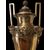 PAIR OF GILT BRONZE VASES