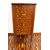Antique Dutch cabinet from the 1800s in richly inlaid mahogany wood