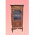 Antique French display cabinet from the 1800s, inlaid with marble top and bronzes