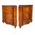 Pair of walnut veneer corner cabinets. Venice, 18th century.
