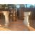 19th century travertine and iron base