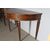 Antica coppia di console  noce Parma 1770 . Luigi XVI mezza luna con gambe strozzate . Mis 118 x 58