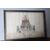 Antico disegno primi 800 “ trono Imperiale “ studio prospetto per una grande piazza. Mis 105 x 74