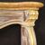 Scenic Italian painted and gilded wooden fireplace