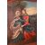 Olio si tela francese di fine 1700 Raffigurante Madonna con Sant'Anna