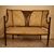 Antique English sofa from the 1800s, Victorian style, in mahogany