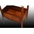 French Louis XVI coffee table with crystal tray and flaps