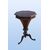Victorian English work table from the 1800s in octagonal walnut wood