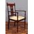 Antique Victorian mahogany armchair from the 1800s with inlays