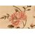 Linen panel embroidered with peonies - SN: