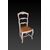 Group of 6 French chairs, late 1800s, Provençal style, white lacquered and pickled.