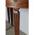 Antica coppia di console  noce Parma 1770 . Luigi XVI mezza luna con gambe strozzate . Mis 118 x 58