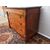 Empire style walnut chest of drawers with black marble, 19th century