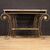 Wrought iron console with marble top from the 70s